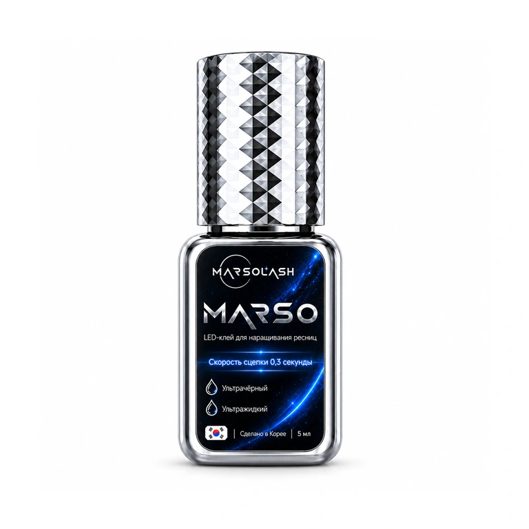 LED-клей MarSo от MarsoLash, чёрный, 5 мл